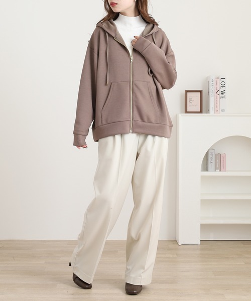 OMNES（オムネス） パーカー ソフトダンボールニットジップパーカー