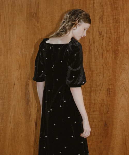 et.UNiVER ドレス Sweetheart velour dress : ZOZOTOWN Yahoo!店
