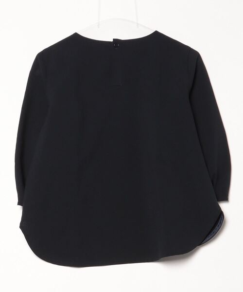 「BE NEAT」 7分袖ブラウス M ネイビー レディース_画像2