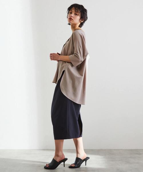 「Liesse」 7分袖ブラウス - ベージュ レディース_画像10