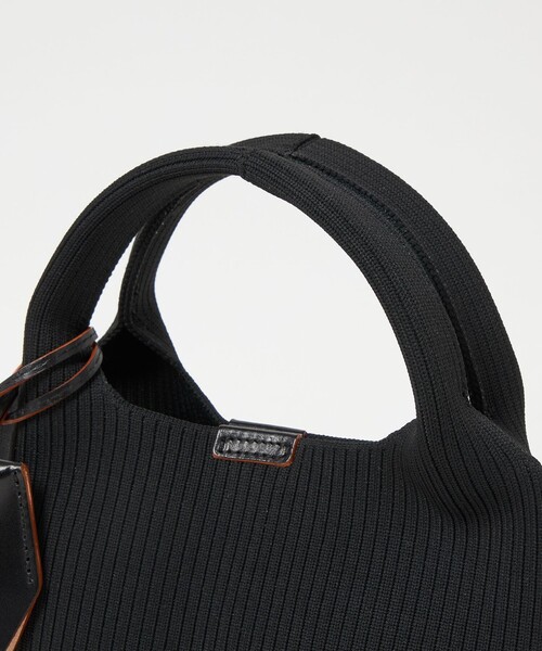 halon トートバッグ 「hALON」ストライプ ニット トートバッグS メンズ