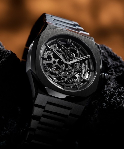 D1 MILANOブラック八角形自動巻き時計 D1 MILANO（ディーワン ミラノ） 腕時計 「D1 MILANO/ディーワン