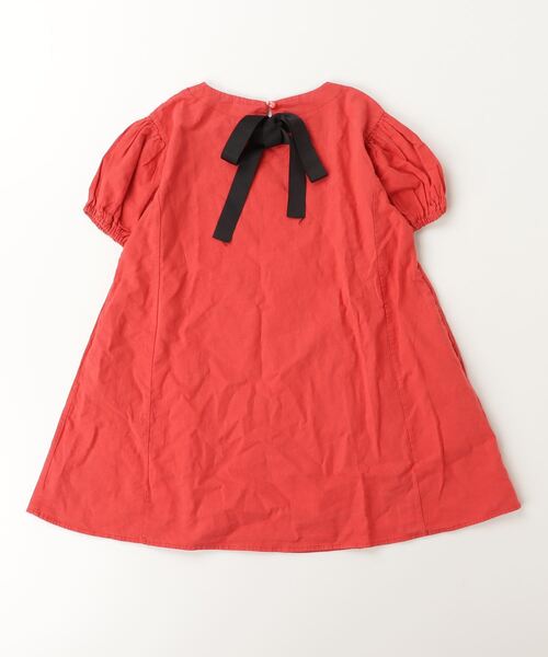 「Rora」 「KIDS」半袖ワンピース 120cm レッド キッズ_画像2