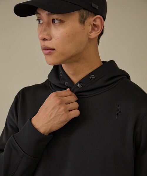 ジュン＆ロぺ（JUN&ROPE’）/【NOIR】裏起毛フーディープルオーバー JUN&ROPE'（ジュンアンドロペ） パーカー 「NOIR」裏起毛フーディー