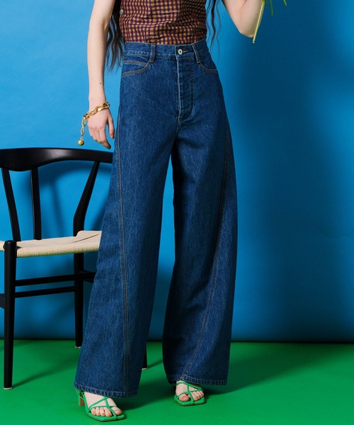 [MAISON SPECIAL] Denim брюки 38 голубой женский 