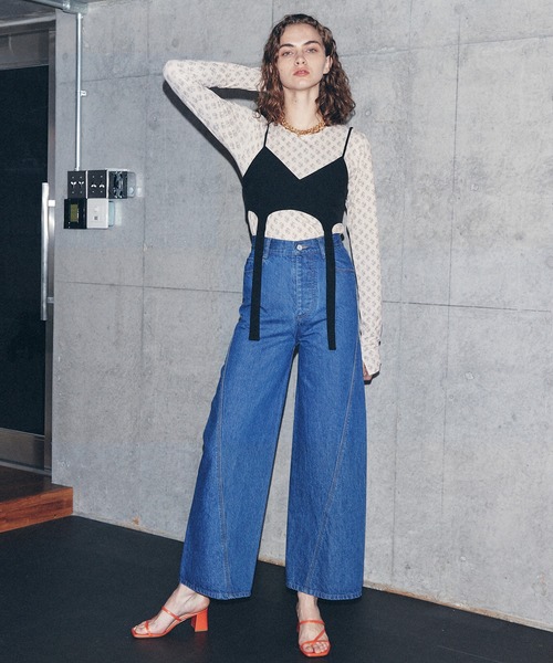 [MAISON SPECIAL] Denim брюки 38 голубой женский 