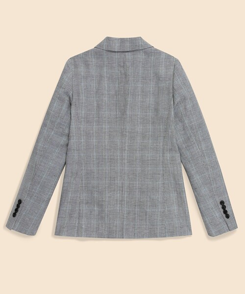 「BROOKS BROTHERS」 テーラードジャケット 0 グレー レディースの画像