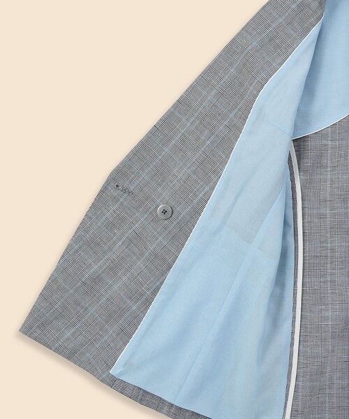 「BROOKS BROTHERS」 テーラードジャケット 0 グレー レディースの画像