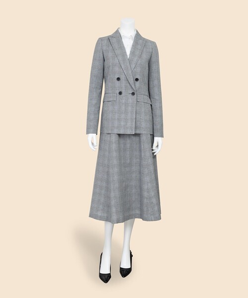 「BROOKS BROTHERS」 テーラードジャケット 0 グレー レディースの画像