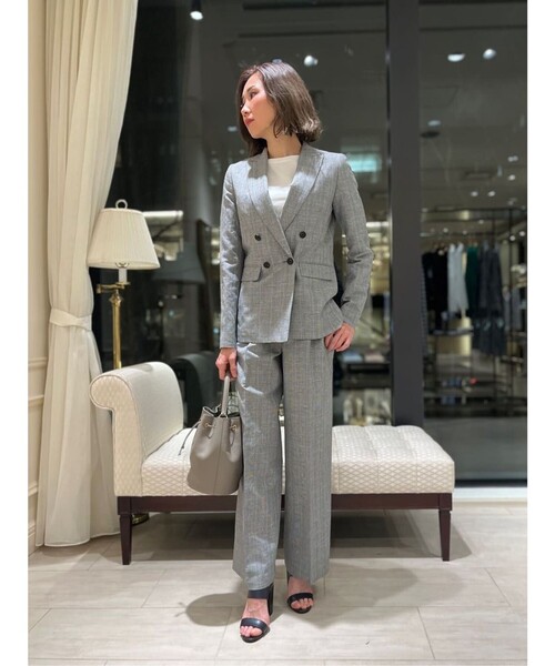 「BROOKS BROTHERS」 テーラードジャケット 0 グレー レディースの画像