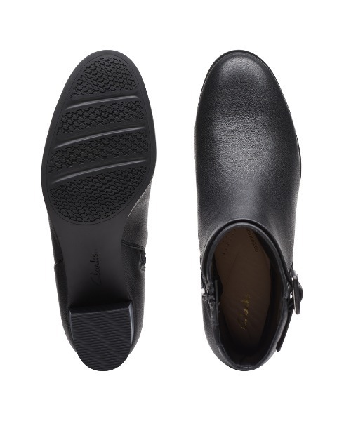「Clarks」 ショートブーツ UK4.5 ブラック レディース_画像2