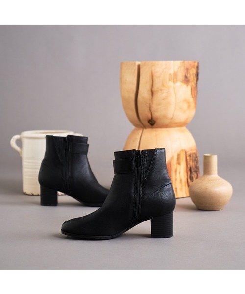 「Clarks」 ショートブーツ UK4.5 ブラック レディース_画像9