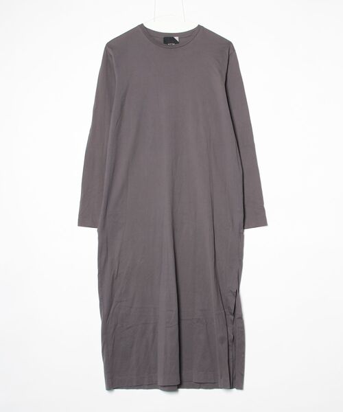 ATON ニットワンピース ATON 「ATON」 長袖ワンピース 2 グレー レディース : ZOZOTOWN Yahoo