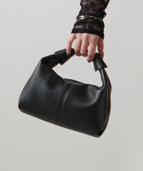 SLOW×Lui's 2WAYレザートートバッグ ブラック Lui's（ルイス）の「【SLOW×Lui's/スロウ×ルイス】 2WAYレザーバッグ