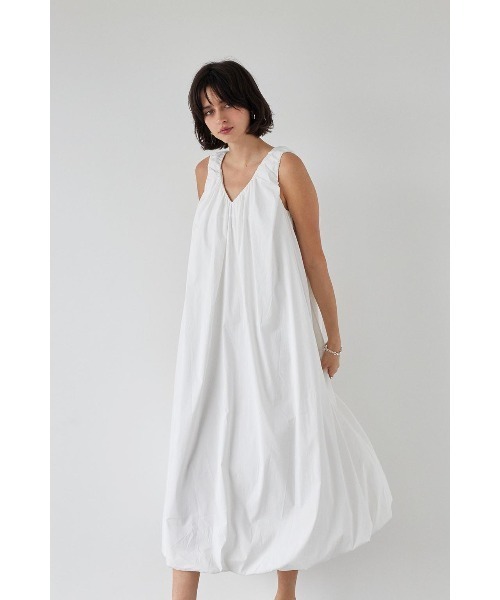 「ALEXIA STAM」 ノースリーブワンピース S ホワイト レディース_画像9