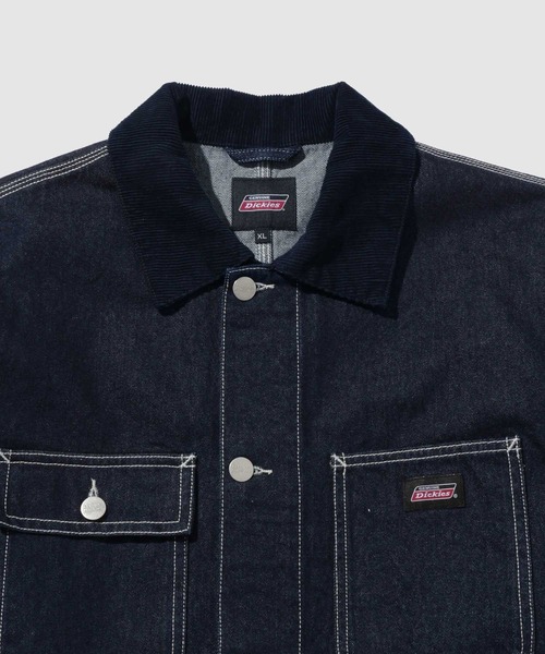 90s ディッキーズ チャコール コーデュロイ襟 カバーオール ダック地 Dickies（ディッキーズ） カバーオール 「Dickies/ディッキーズ」衿