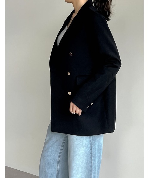 Deuxieme Classe」 テーラードジャケット 38 ネイビー レディース