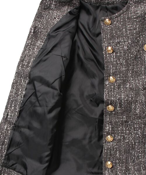 「KOBE LETTUCE」 ツイードジャケット FREE オフホワイト レディース_画像5