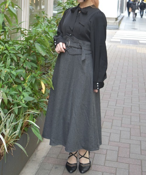 axes femme（アクシーズ ファム） ワンピース ハイウエストドッキング