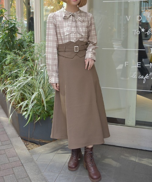 axes femme（アクシーズ ファム） ワンピース ハイウエストドッキング