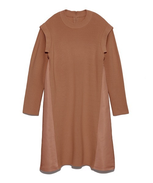 「CELFORD」 ニットワンピース 38 ピンク レディース_画像3