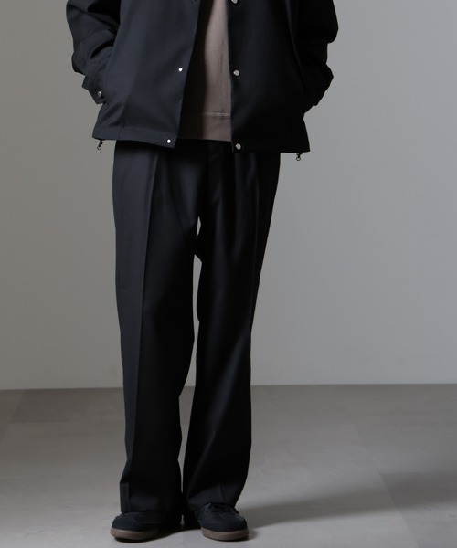 「NANO universe」 スラックス S ブラック メンズ_画像3