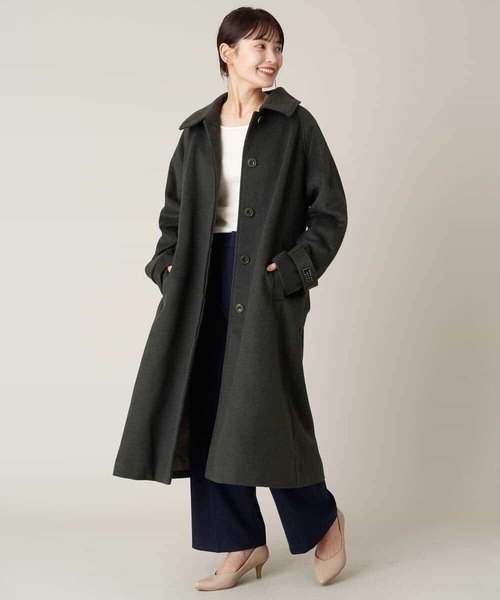 「a.v.v」 ステンカラーコート 42 ブラック レディース_画像4