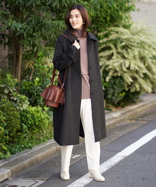 「a.v.v」 ステンカラーコート 42 ブラック レディース_画像5