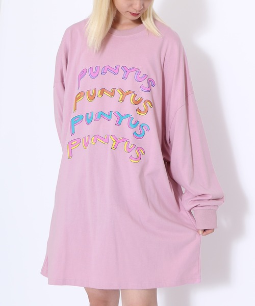 「PUNYUS」 長袖カットソー FREE スミクロ レディース_画像4