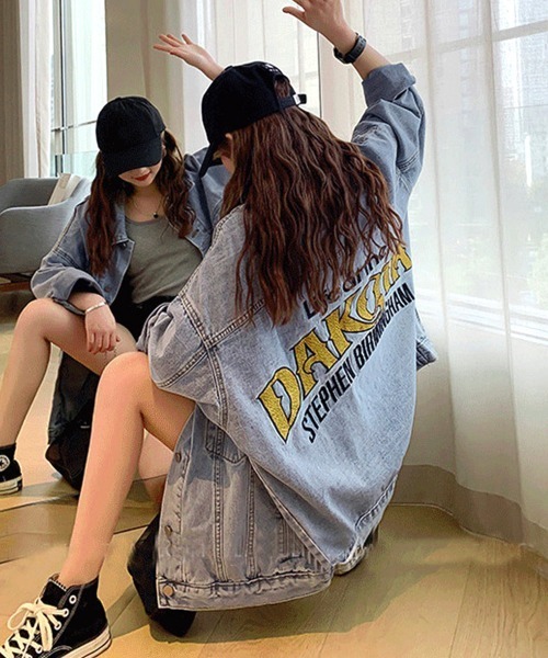 「Miniministore」 デニムジャケット X-LARGE サックスブルー レディース_画像9