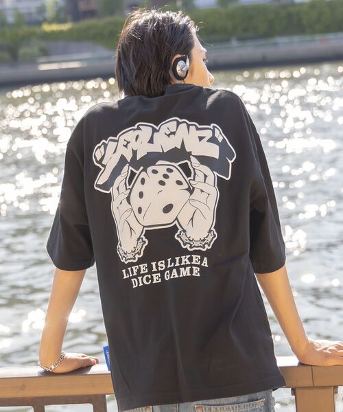 「SEQUENZ」 半袖Tシャツ X-LARGE ブラック メンズ_画像5