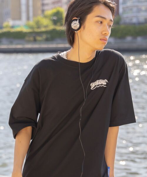 「SEQUENZ」 半袖Tシャツ X-LARGE ブラック メンズ_画像6