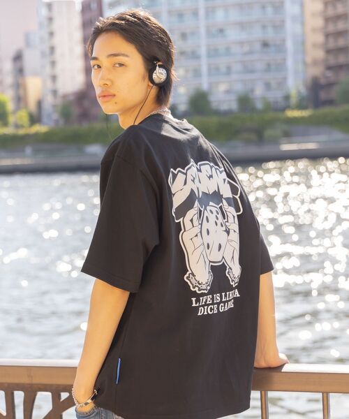 「SEQUENZ」 半袖Tシャツ X-LARGE ブラック メンズ_画像9