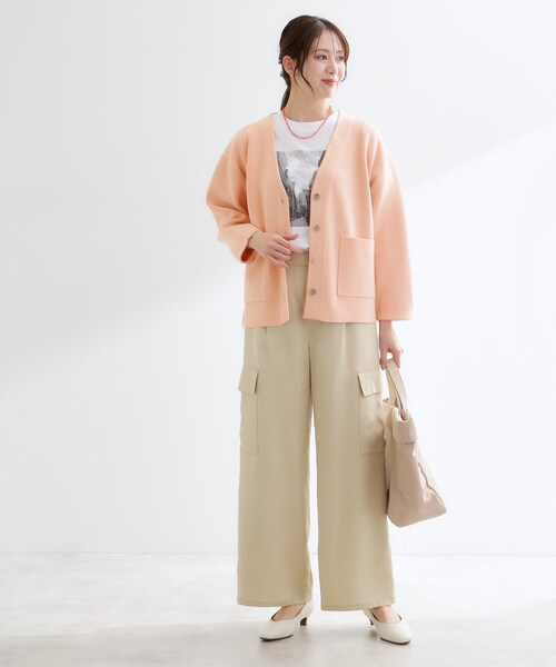 Reflect（リフレクト） カーディガン 「着回し力」ジャケット風ニット