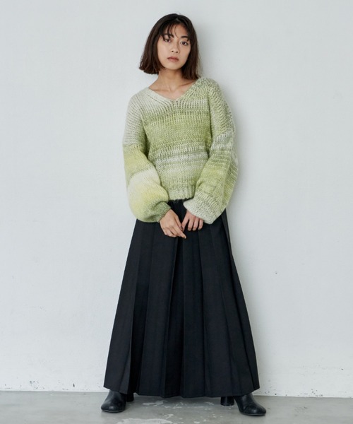 「Libra Cue」 プリーツスカート FREE ブラウン レディース_画像2