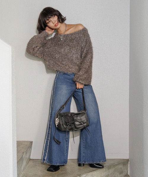 「PAGEBOY」 ショルダーバッグ FREE シルバー レディース_画像7