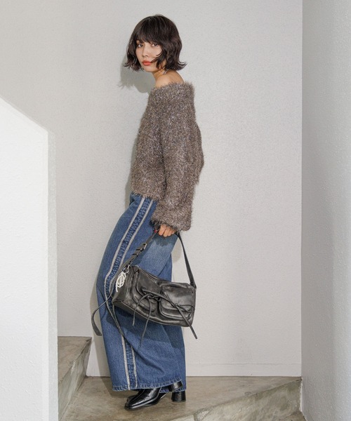 「PAGEBOY」 ショルダーバッグ FREE シルバー レディース_画像8