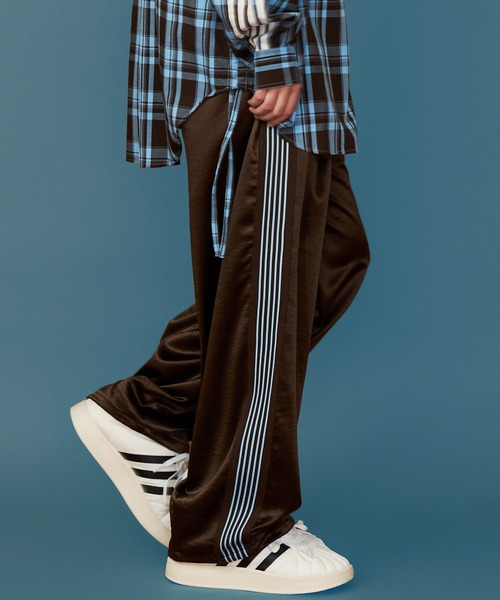 SeeSew パンツ 「UNISEX」SATIN LINE PANTS/サテンラインパンツ メンズ