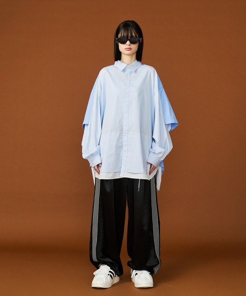 SeeSew パンツ 「UNISEX」SATIN LINE PANTS/サテンラインパンツ メンズ