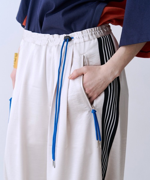 SeeSew パンツ 「UNISEX」SATIN LINE PANTS/サテンラインパンツ メンズ