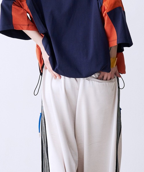 SeeSew パンツ 「UNISEX」SATIN LINE PANTS/サテンラインパンツ メンズ