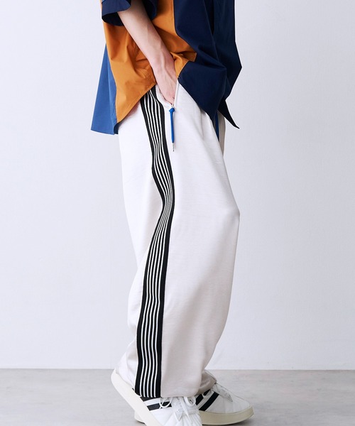 SeeSew パンツ 「UNISEX」SATIN LINE PANTS/サテンラインパンツ メンズ