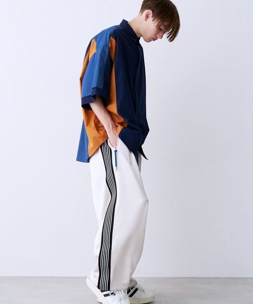 SeeSew パンツ 「UNISEX」SATIN LINE PANTS/サテンラインパンツ メンズ