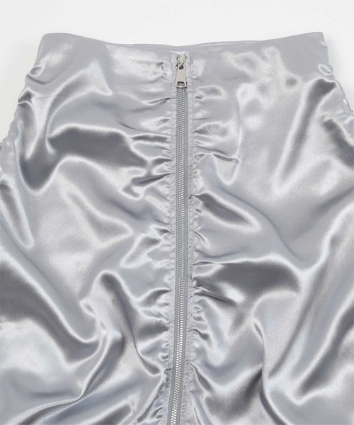 「miette」 タイトスカート FREE シルバー レディース_画像3