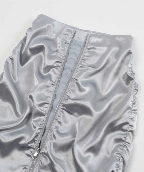 「miette」 タイトスカート FREE シルバー レディース_画像4