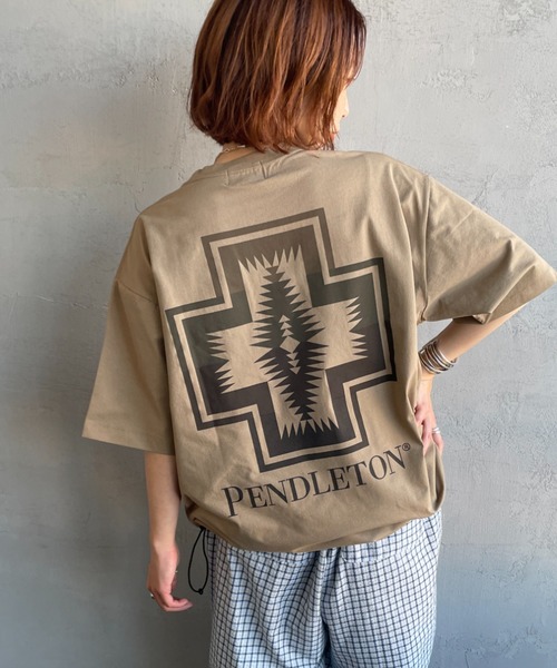 PENDLETON（ペンドルトン） tシャツ 別注 ドローコード付き ネイティブ