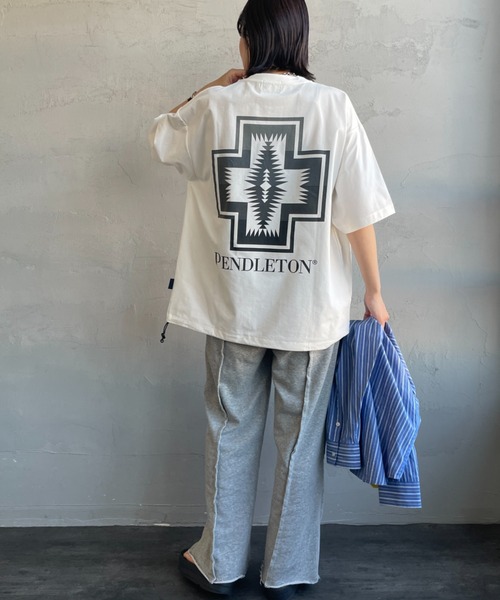 PENDLETON（ペンドルトン） tシャツ 別注 ドローコード付き ネイティブ