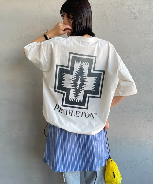 PENDLETON（ペンドルトン） tシャツ 別注 ドローコード付き ネイティブ