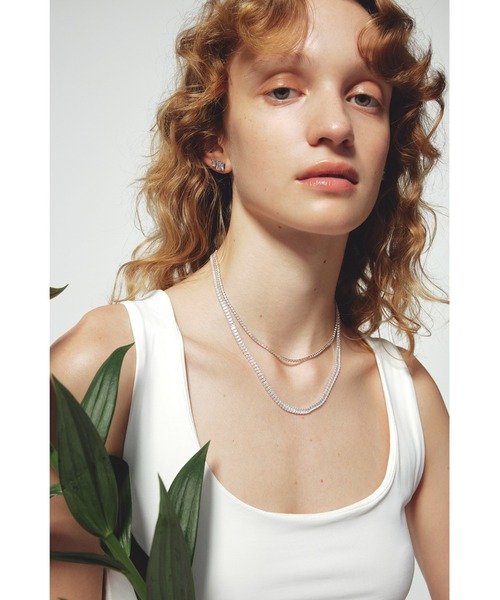 ネックレス 「les bonbon」princess baguette long necklace/プリンセス バケット ロング ネックレスの画像