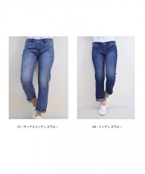 「SHORE 」 デニムパンツ MEDIUM ライトインディゴブルー レディース_画像7